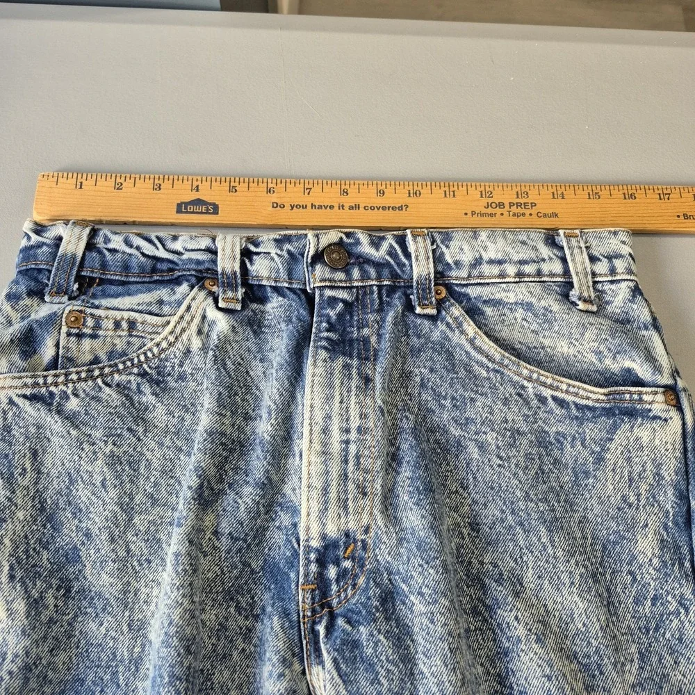 Vintage Levis Jean Shorts Mens 30 31 Waist Orange Tab 80s‎ Jorts Step Hem Cutoff